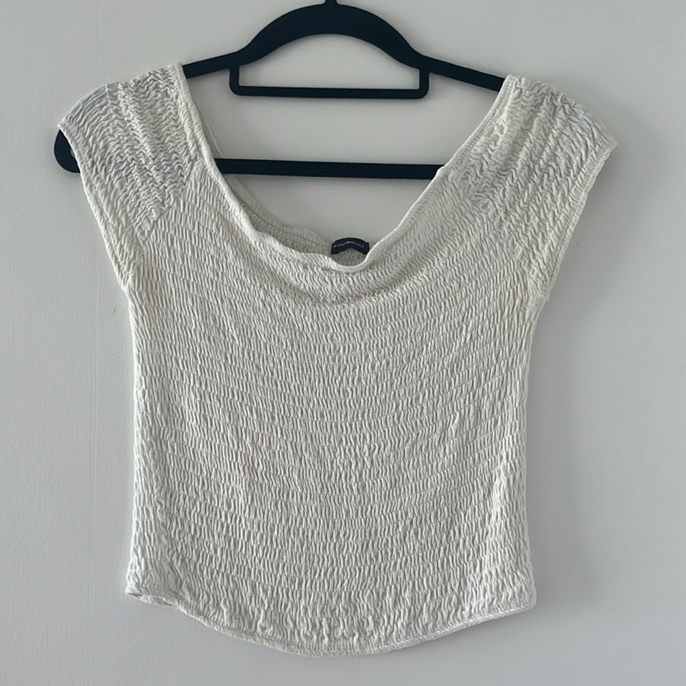 White crop top